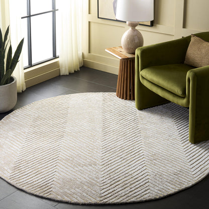 SAFAVIEH Area Rug 8x10 - Glamour Collection - Large - Modern Design, Navy, Handmade Wool Blend, Ideal for Living Room, Bedroom, Dining Space (GLM801N)
