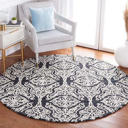 SAFAVIEH Blossom Collection Area Rug - 9' x 12', Beige & Ivory, Handmade Wool, Ideal for High Traffic Areas in Living Room, Bedroom (BLM112B)