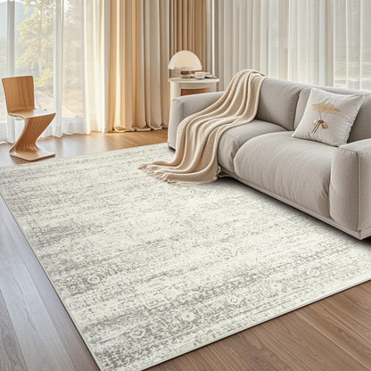 Washable Rugs 8x10 Area Rug for Living Room,Bedroom,Dining Room-Beige Green
