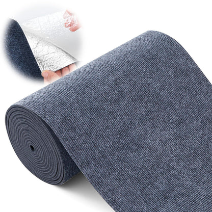 16 in x 20 ft Self Adhesive Marine Carpet, Boat Trailer Bunk Carpet with Soft Cut Pile 0.14" Thick Waterproof Boat Non Slide Carpets Roll for Indoor, Outdoor, Home, Patio, Porch, Deck(Black)