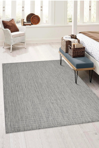 Adiva Rugs Outdoor Indoor Area Rug, Weather Resistant, Easy to Clean, Stain Resistant Floor Mat for Dining Room, Backyard, Deck, Patio (Wooden, 9' x 12')