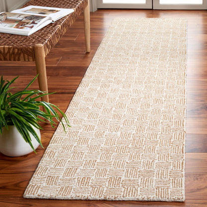 SAFAVIEH Micro-Loop Collection Area Rug - 5' Square, Light Grey & Ivory, Handmade Wool, Ideal for High Traffic Areas in Living Room, Bedroom (MLP537F)