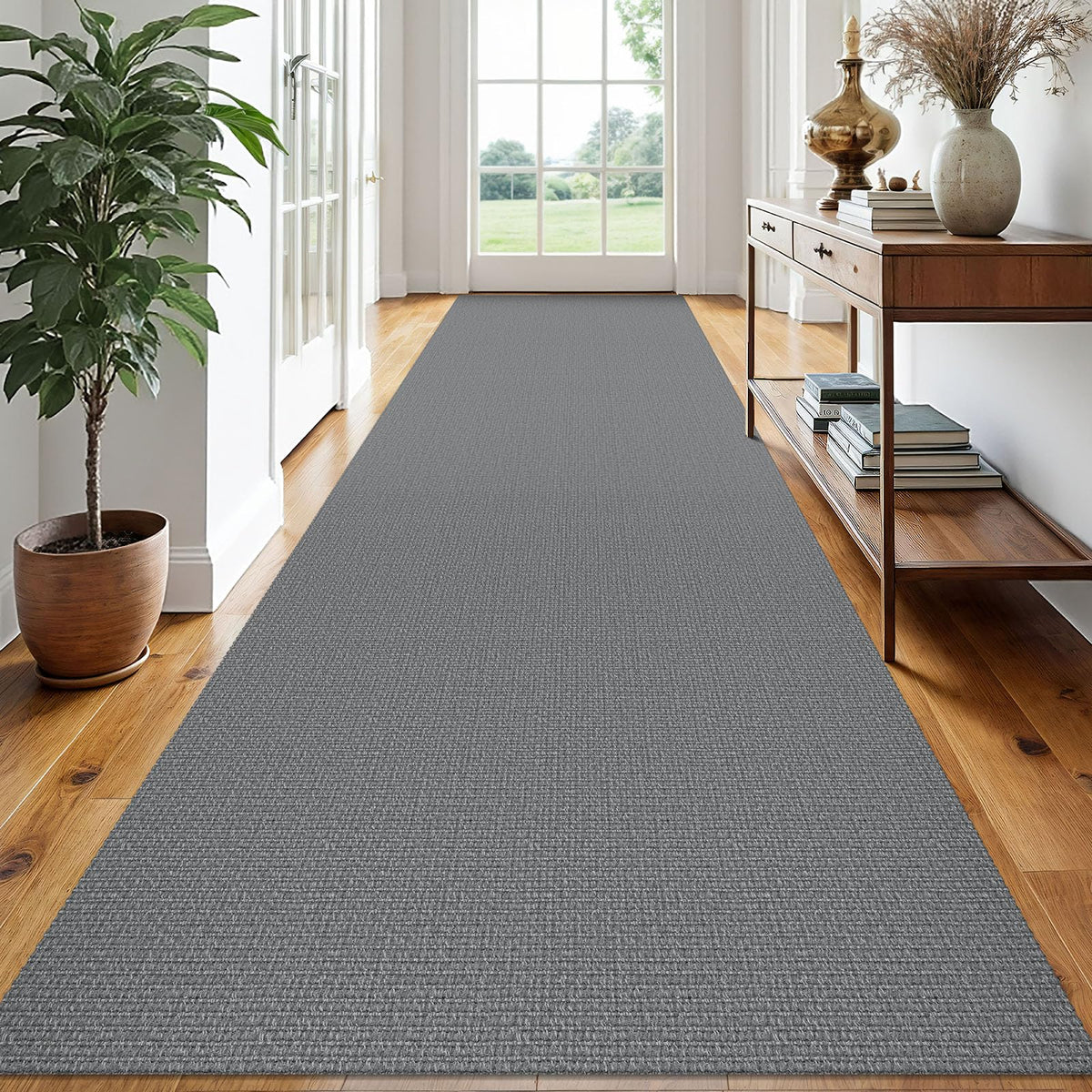EARTHALL Washable Area Rug, Non Slip Entryway Rug, 4x6 Ft, Sand/Beige