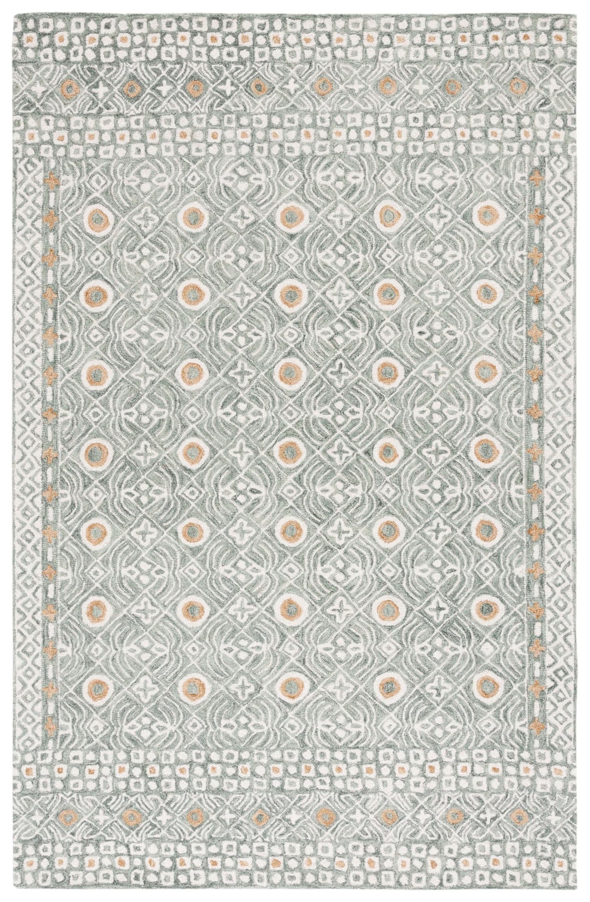 SAFAVIEH Micro-Loop Collection Accent Rug - 4' x 6', Charcoal & Ivory, Handmade Wool, Ideal for High Traffic Areas in Entryway, Living Room, Bedroom (MLP801H)