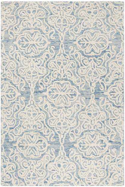 SAFAVIEH Blossom Collection Area Rug - 9' x 12', Beige & Ivory, Handmade Wool, Ideal for High Traffic Areas in Living Room, Bedroom (BLM112B)