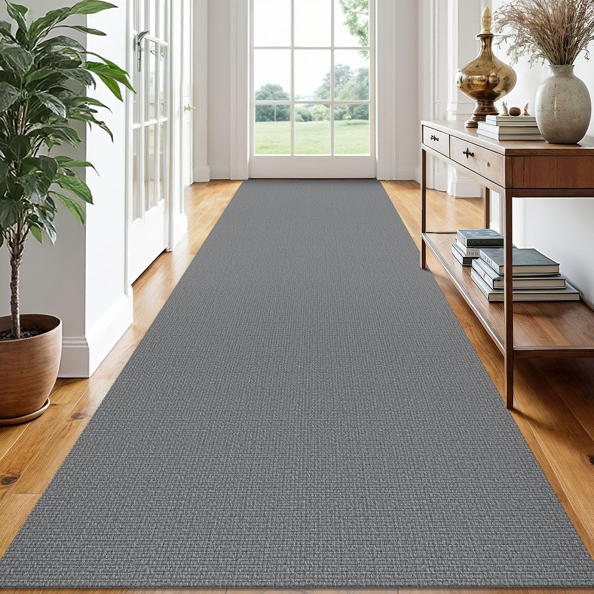 EARTHALL Washable Area Rug, Non Slip Entryway Rug, 4x6 Ft, Sand/Beige