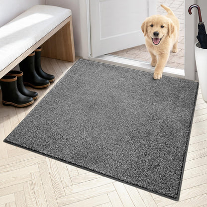 PURRUGS Dirt Trapping Indoor Door Mat, 31.5" x 47", Charcoal