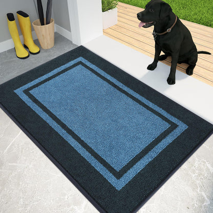 PURRUGS Dirt Trapping Indoor Door Mat, 32" x 48", Beige & Grayish Brown