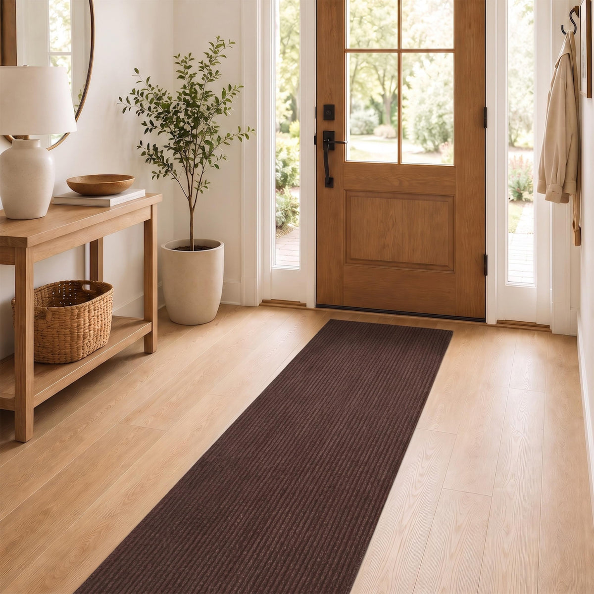 Ottomanso 5x7 Large Waterproof Floor Mat, Non-Slip Indoor Outdoor Door Mat
