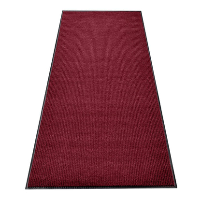 MaxMat® Heavy Duty Entry Floor Mat - Large Commercial, Indoor/Outdoor, Waterproof, Easy to Clean, Low-Profile Door Mat (4 x 6 Feet, Brown, MXM-RIB0046BR)