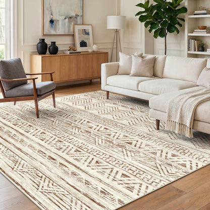 2'6"x8 Runner Rug Washable Moroccan: Non Slip Kitchen Long Floor Mat Gray