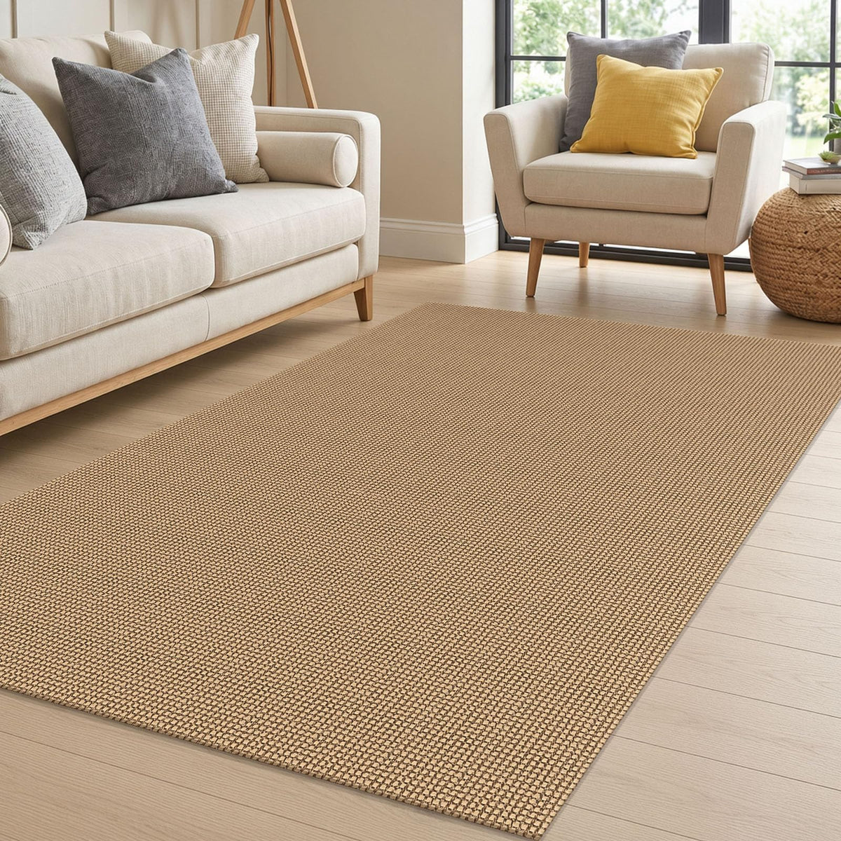IOHOUZE Washable Area Rug 3x5 Non Slip Rubber Backed Woven Rugs for Entryway Rugs Indoor Outdoor Doormat Throw Rug Floor Carpet for Entrance Kitchen Front Door, Olive Green/Earthy Green