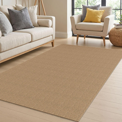 IOHOUZE Small Area Rug 2x3 Washable Woven Rugs for Entryway Non Slip Rubber Backed Front Door Rugs Indoor Doormat Throw Rug Floor Carpet for Entrance Kitchen, Cream/Beige