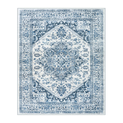 LIVEBOX Sage Washable Vintage Area Rug 3x5 Non-Slip
