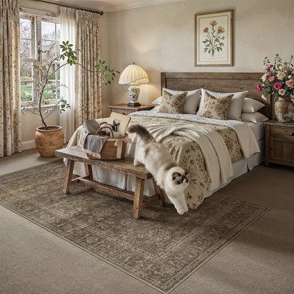 HUGEAR 8x10 Neutral Beige Large Area Rug