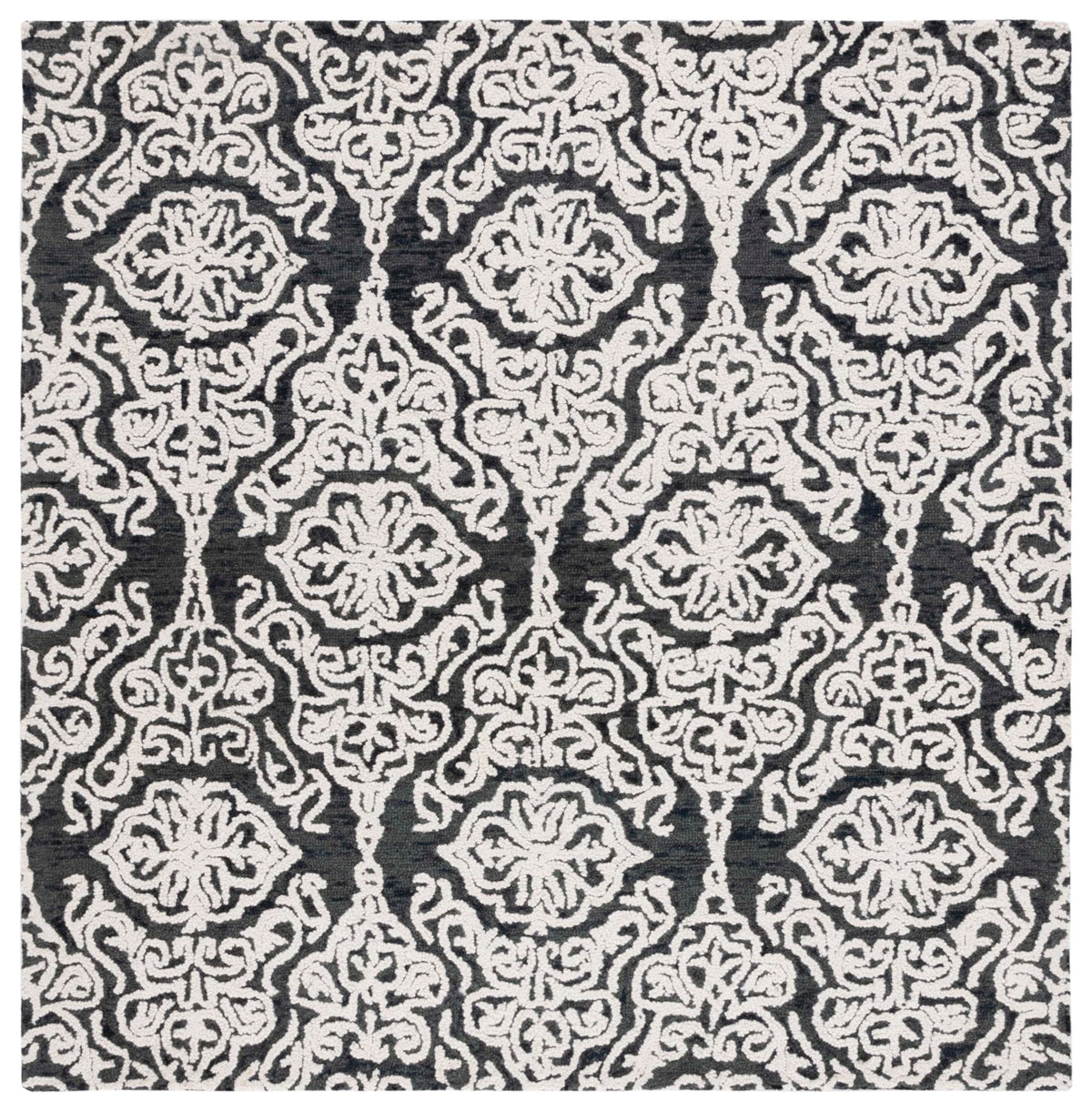SAFAVIEH Blossom Collection Area Rug - 9' x 12', Beige & Ivory, Handmade Wool, Ideal for High Traffic Areas in Living Room, Bedroom (BLM112B)