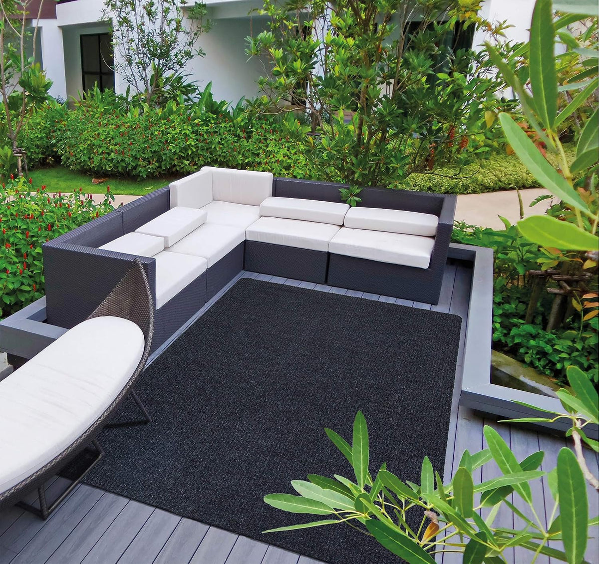 Ottomanso 5x7 Large Waterproof Floor Mat, Non-Slip Indoor Outdoor Door Mat