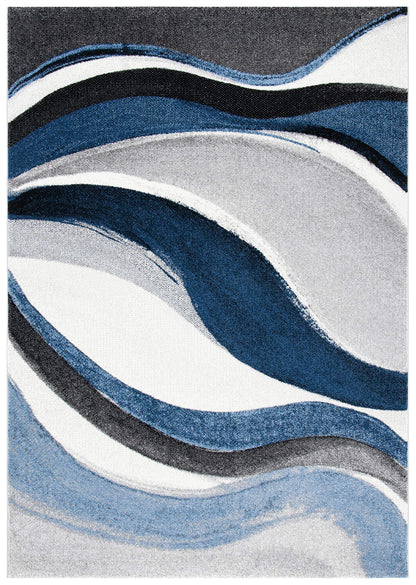 SAFAVIEH Hollywood Area Rug 10'6"x14', Modern Grey & Blue HLW766F