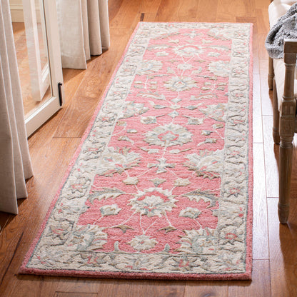 SAFAVIEH Glamour Collection 9' x 12' Ivory/Grey GLM628A Handmade Premium Wool Area Rug