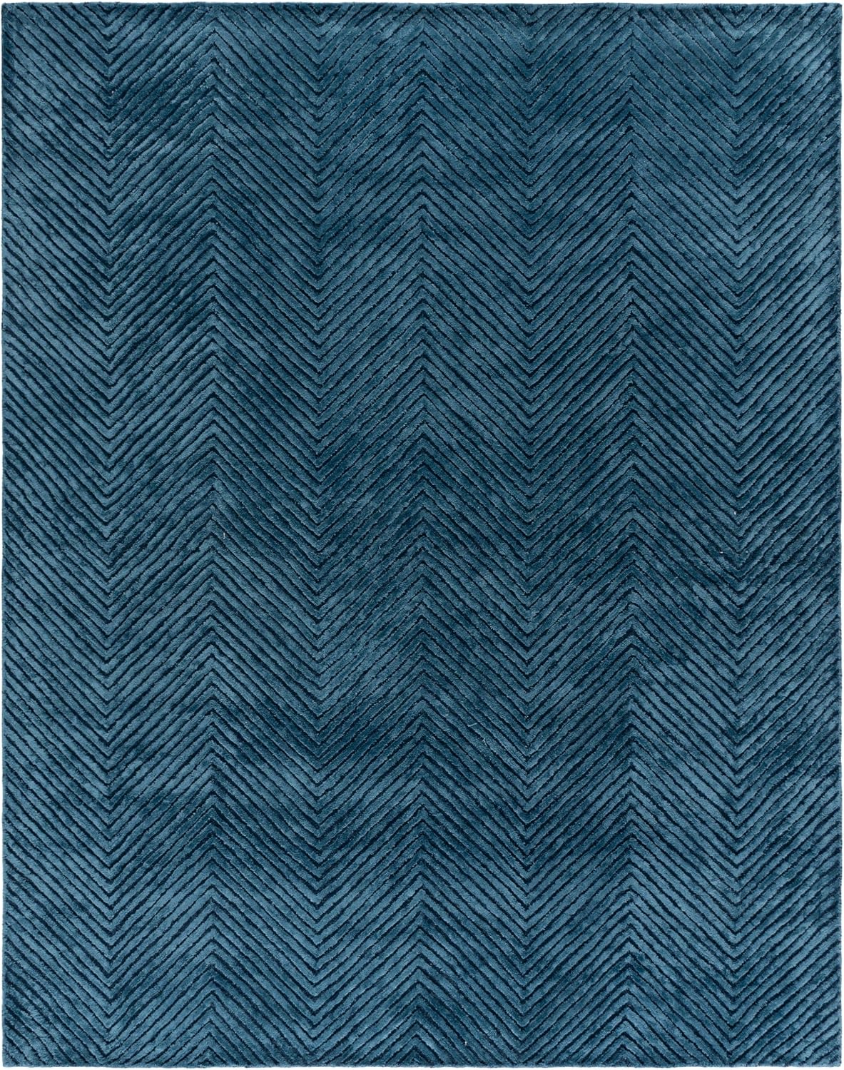 SAFAVIEH Area Rug 8x10 - Glamour Collection - Large - Modern Design, Navy, Handmade Wool Blend, Ideal for Living Room, Bedroom, Dining Space (GLM801N)