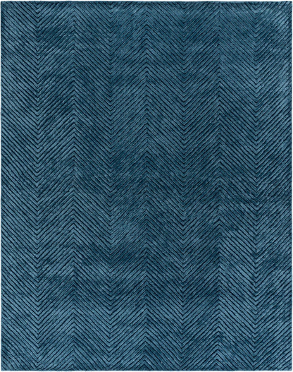 SAFAVIEH Area Rug 8x10 - Glamour Collection - Large - Modern Design, Navy, Handmade Wool Blend, Ideal for Living Room, Bedroom, Dining Space (GLM801N)