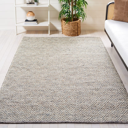 SAFAVIEH Natura Wool Area Rug 8'x10', Ivory & Light Grey NAT503A