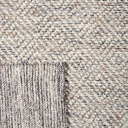 SAFAVIEH Natura Wool Area Rug 8'x10', Ivory & Light Grey NAT503A