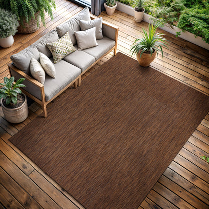 CAMILSON Outdoor Rug 5x7 Modern Area Rugs for Indoor and Outdoor Patios and Porches - Waterproof, Washable, Non-Shedding, Easy-to-Clean Outside Carpet (5 x 7, Medallion - Beige/White)