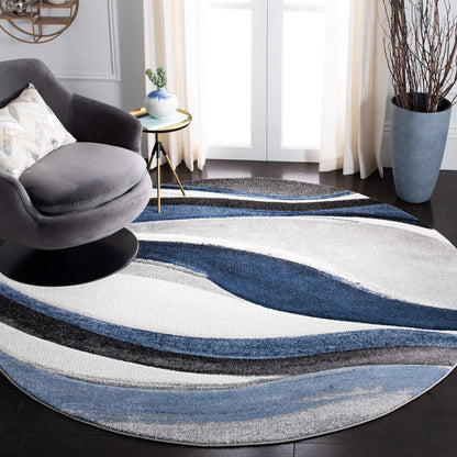 SAFAVIEH Hollywood Area Rug 10'6"x14', Modern Grey & Blue HLW766F