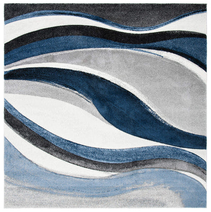 SAFAVIEH Hollywood Area Rug 10'6"x14', Modern Grey & Blue HLW766F