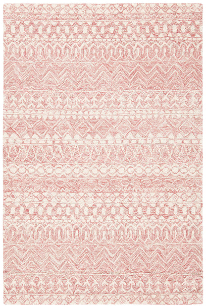 SAFAVIEH Micro-Loop Collection Accent Rug - 2'6" x 4', Blue & Ivory, Handmade Moroccan Boho Tribal Wool, Ideal for High Traffic Areas in Entryway, Living Room, Bedroom (MLP502M)