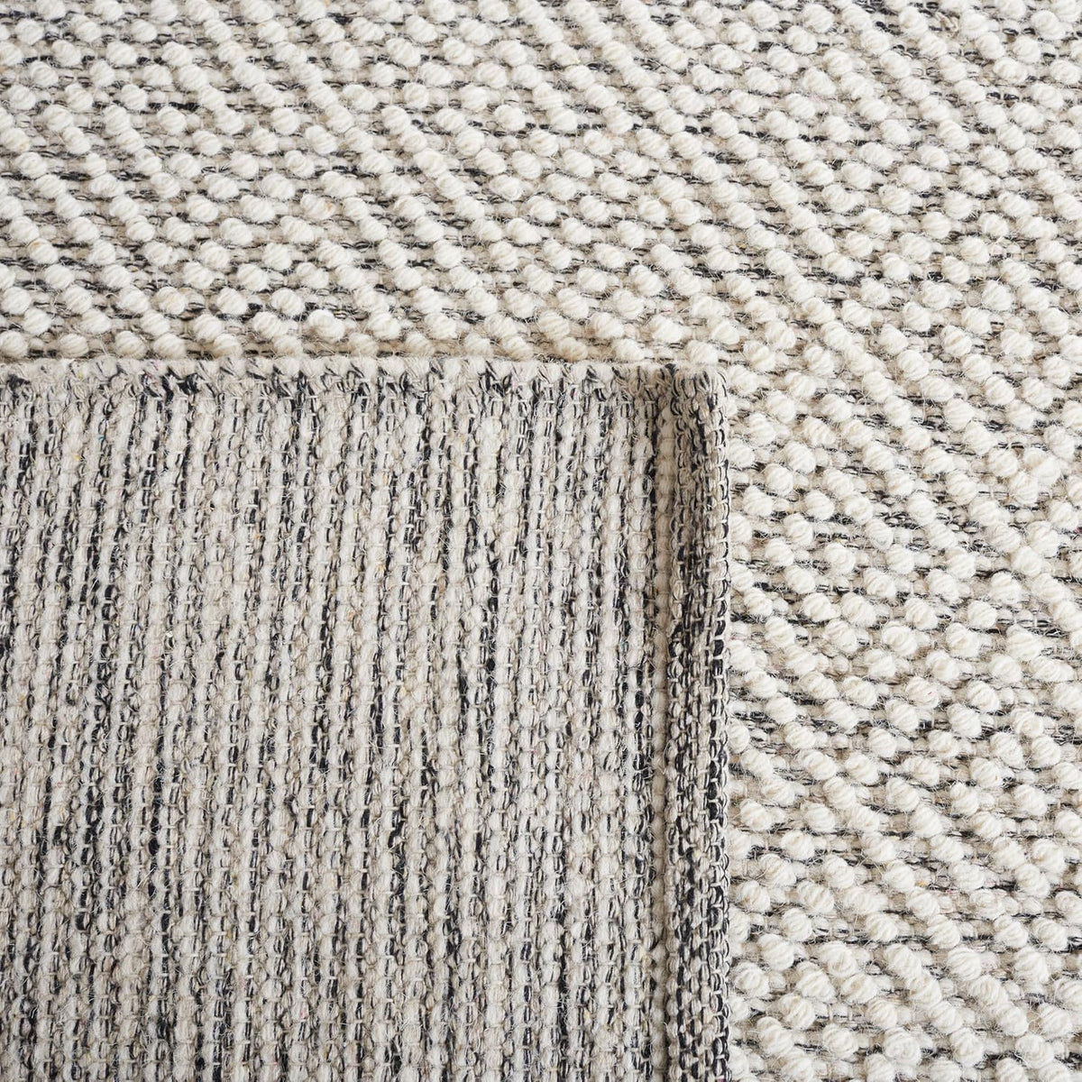 SAFAVIEH Natura Wool Area Rug 8'x10', Ivory & Light Grey NAT503A
