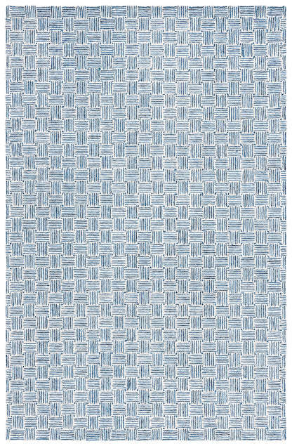 SAFAVIEH Micro-Loop Collection Area Rug - 5' Square, Light Grey & Ivory, Handmade Wool, Ideal for High Traffic Areas in Living Room, Bedroom (MLP537F)