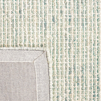 SAFAVIEH Area Rug 8x10 - Abstract Collection - Large - Green & Ivory, Handmade Wool, Ideal for Living Room, Bedroom, Office, Dining Space (ABT484Y)