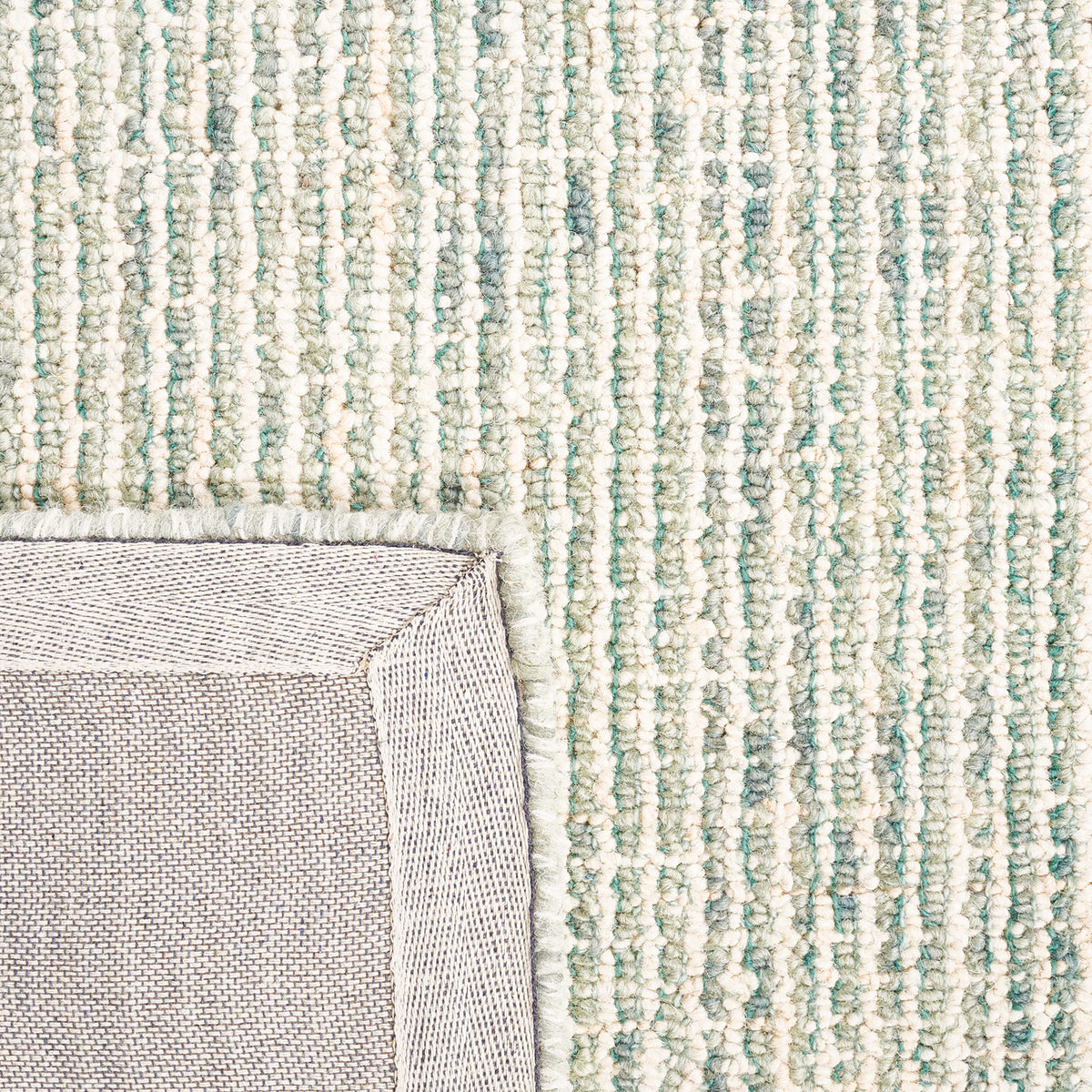 SAFAVIEH Area Rug 8x10 - Abstract Collection - Large - Green & Ivory, Handmade Wool, Ideal for Living Room, Bedroom, Office, Dining Space (ABT484Y)