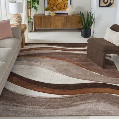SAFAVIEH Hollywood Area Rug 10'6"x14', Modern Grey & Blue HLW766F