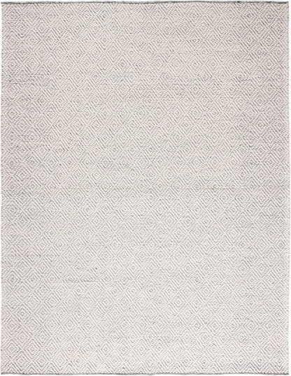 SAFAVIEH Natura Wool Area Rug 8'x10', Ivory & Light Grey NAT503A