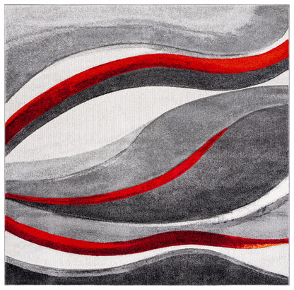 SAFAVIEH Hollywood Area Rug 10'6"x14', Modern Grey & Blue HLW766F