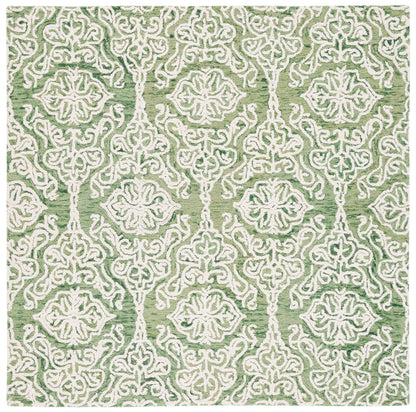 SAFAVIEH Blossom Collection Area Rug - 9' x 12', Beige & Ivory, Handmade Wool, Ideal for High Traffic Areas in Living Room, Bedroom (BLM112B)