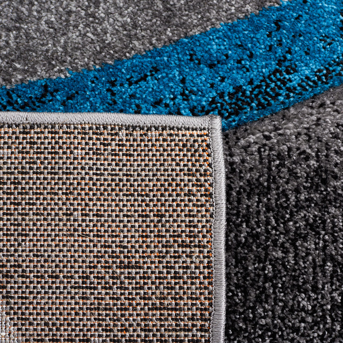 SAFAVIEH Hollywood Area Rug 10'6"x14', Modern Grey & Blue HLW766F