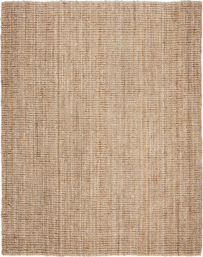 SAFAVIEH Natural Fiber Area Rug 8x10, Jute Knotted Large Natural NF447A
