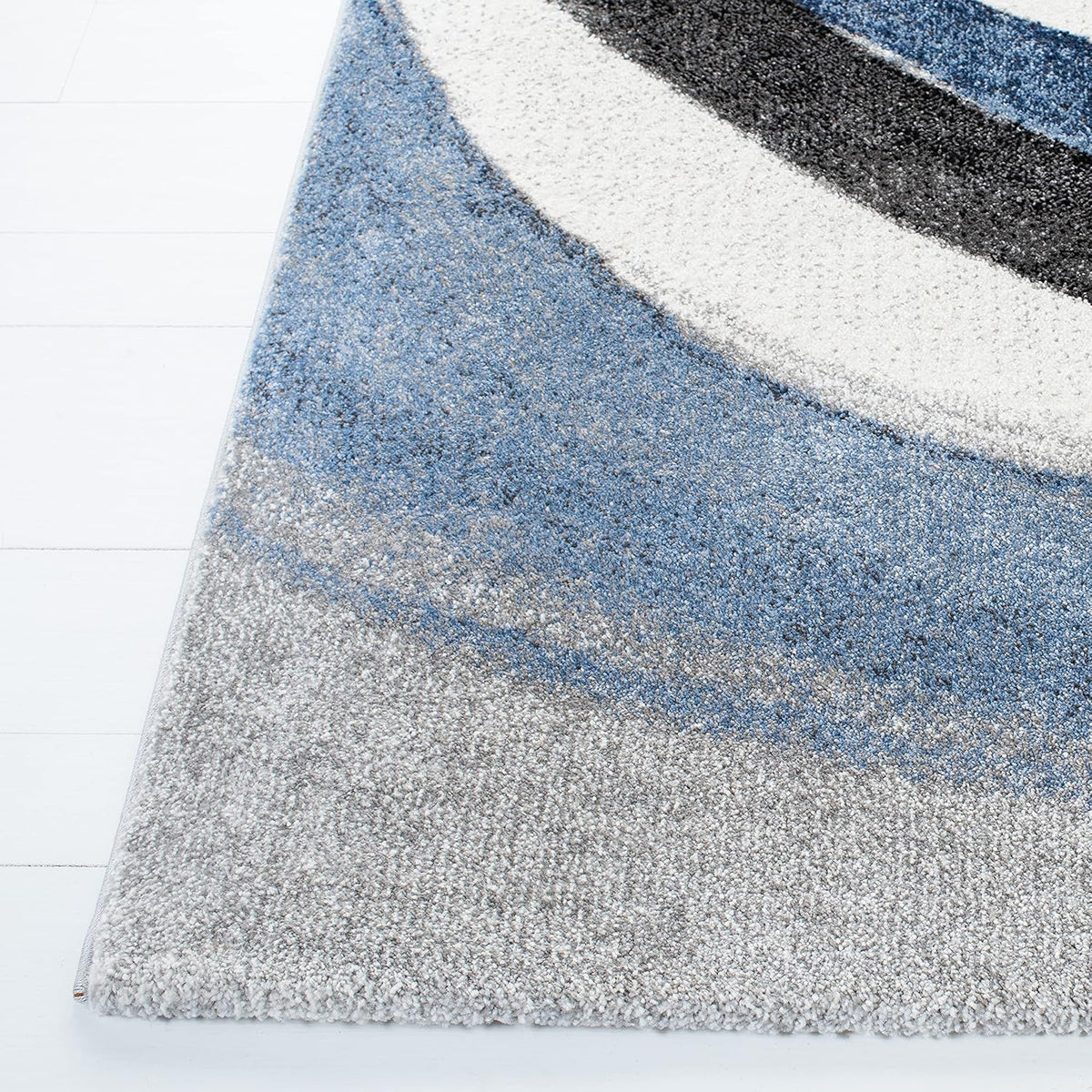 SAFAVIEH Hollywood Area Rug 10'6"x14', Modern Grey & Blue HLW766F