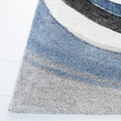 SAFAVIEH Hollywood Area Rug 10'6"x14', Modern Grey & Blue HLW766F