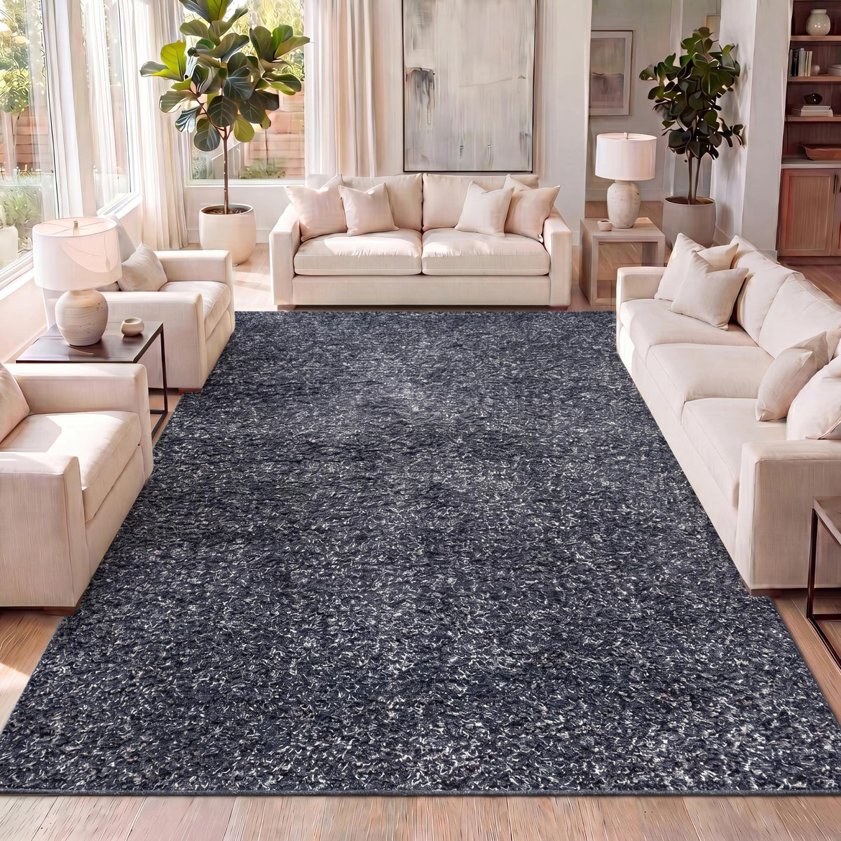 JONATHAN Y Mercer Shag Plush Cream Runner Rug, 2x8, Contemporary, Modern, Easy-Cleaning for Living Room, Bedroom, Kitchen, Pet Friendly, Non-Shedding (MCR106D-28)