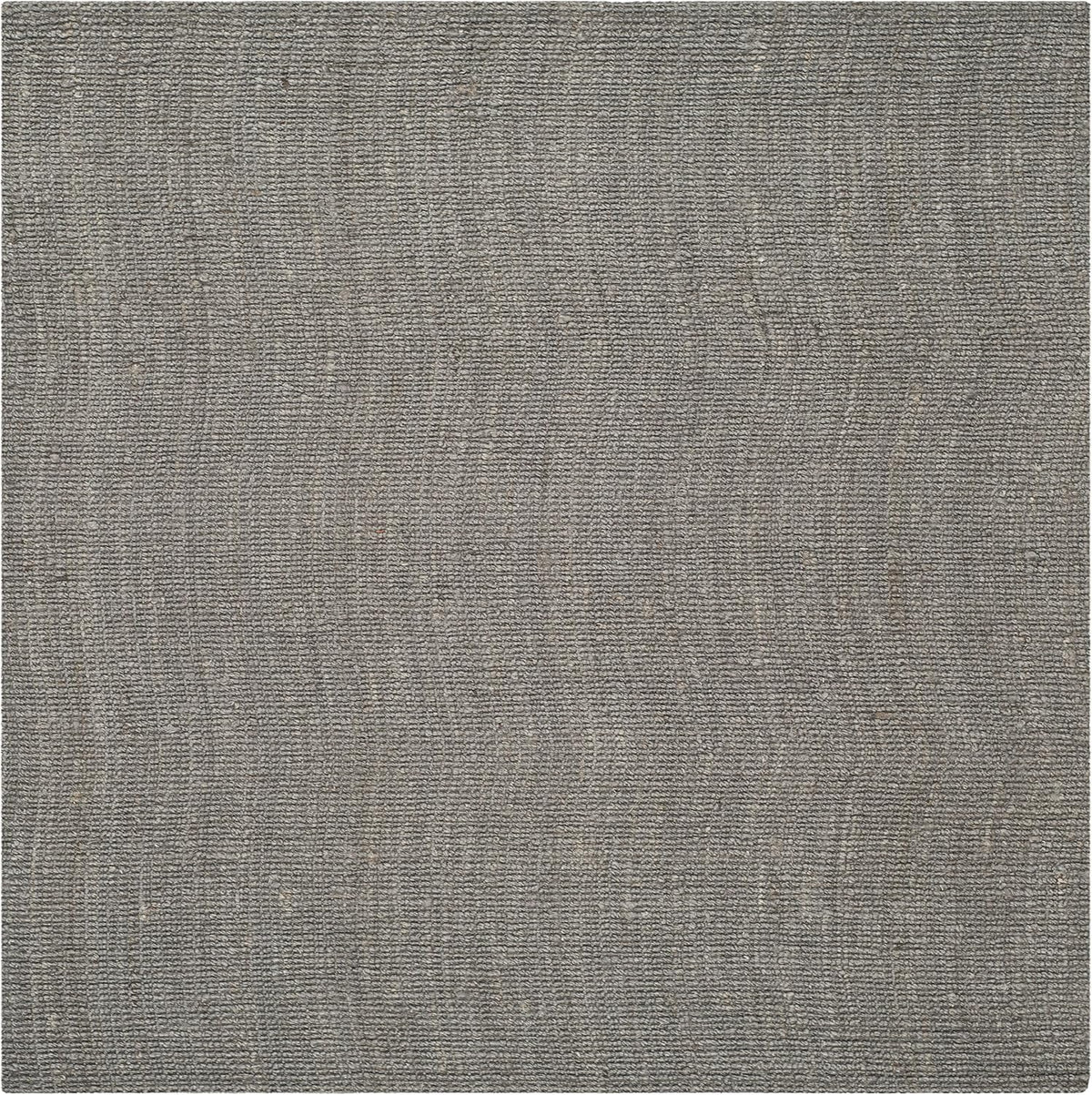 SAFAVIEH Natural Fiber Square Rug 6', Jute Knotted Light Grey NF447G