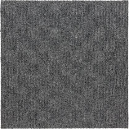 Mohawk Home 24" x 24" Indoor/Outdoor 0.25" Pile Height, Peel and Stick Carpet Tile, Grey Polyester, (15 Tiles) (60 sqft/Box)